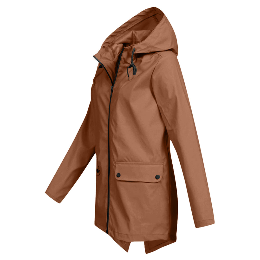 Waterproof Ladies Zip Up Parka Coat
