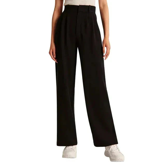 Waverly Wide-Leg High-Waist Trousers