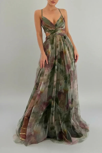 Beautiful Long Sleeve Women's Maxi Dress