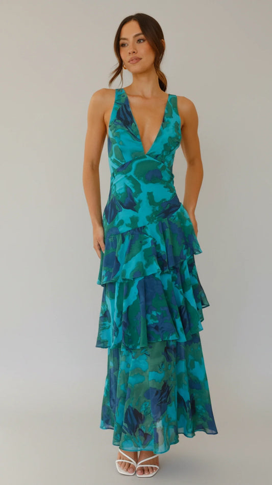 Beautiful Summer Maxi Sundress for Ladies - Olytrend