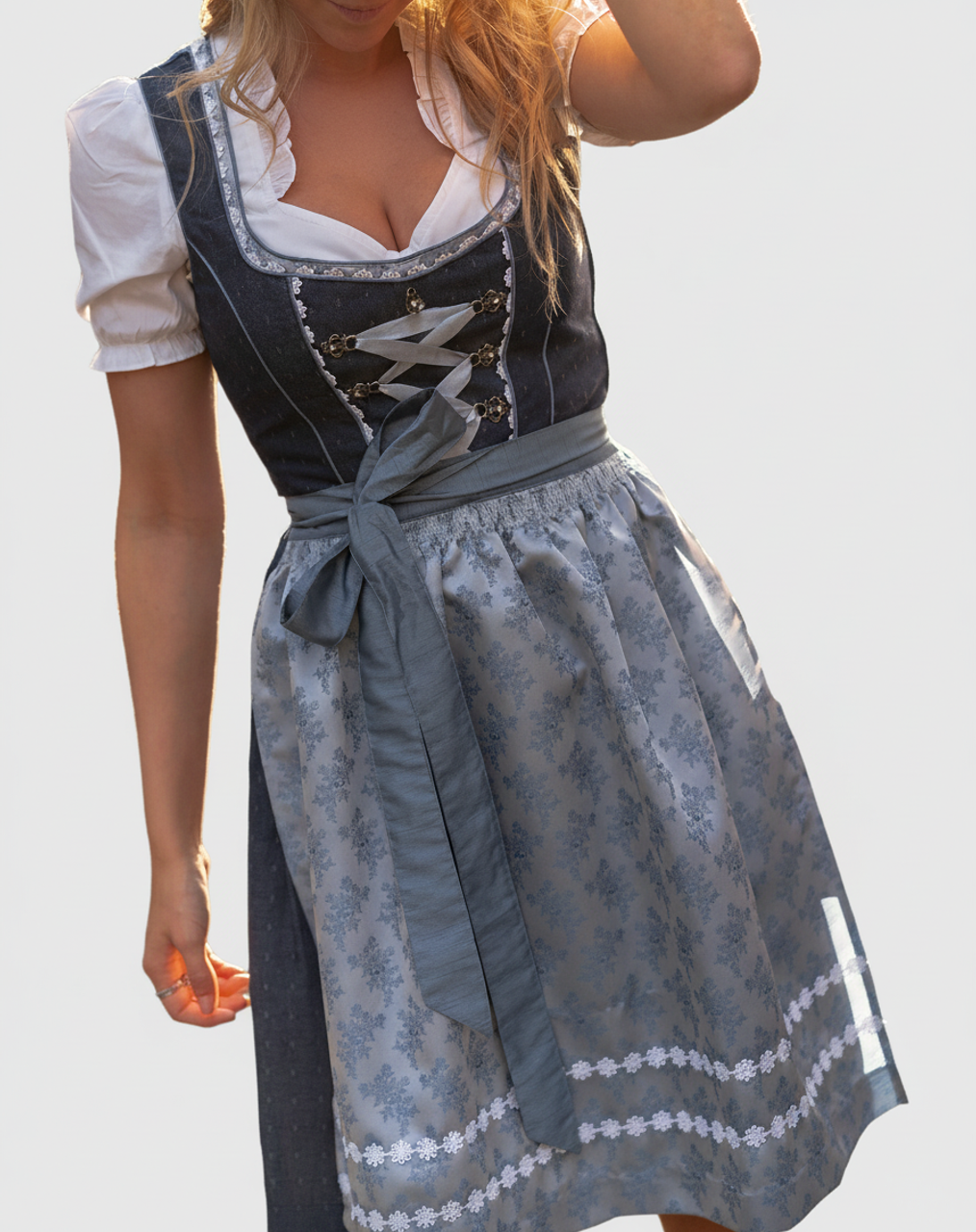 Women's Classic Floral German Dress - Olytrend