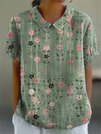 Beautiful Flower Pattern Blouse