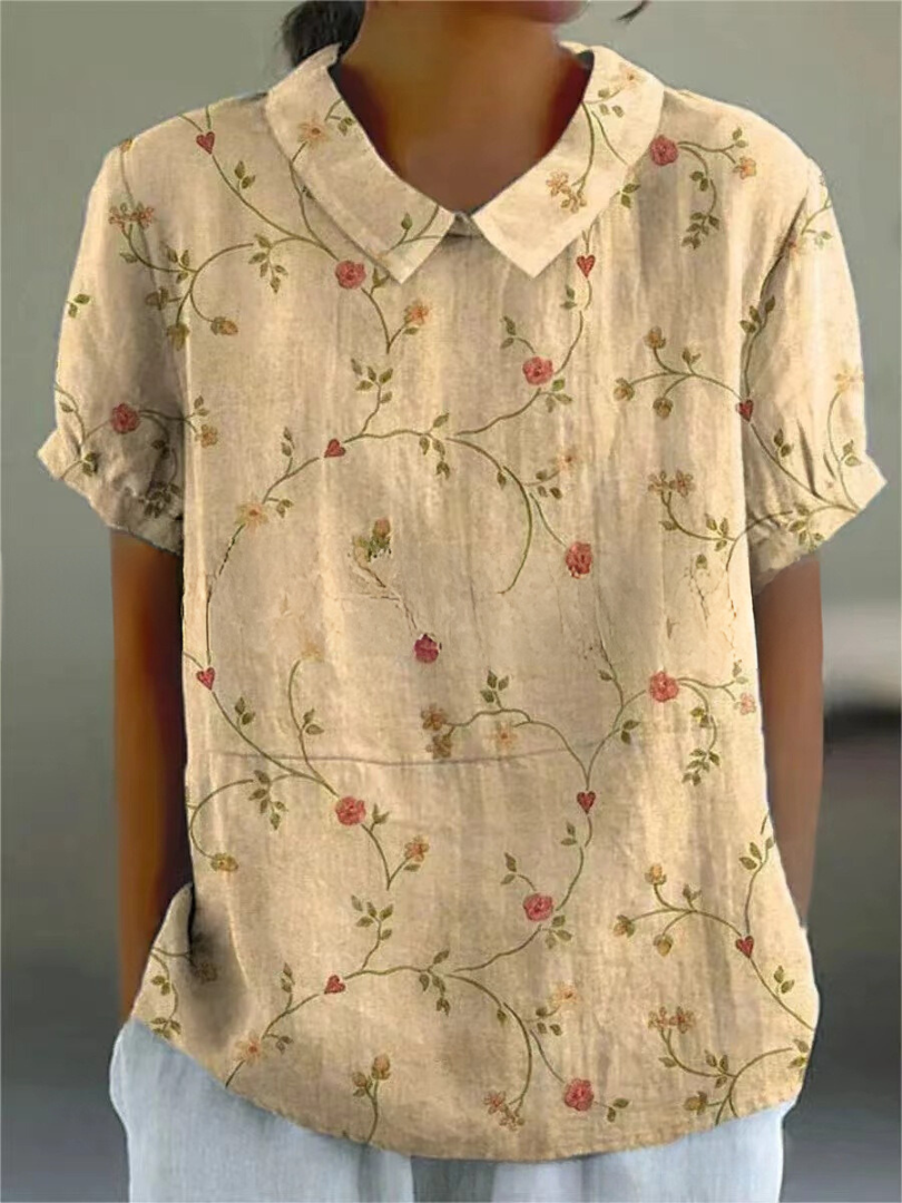 Beautiful Flower Pattern Blouse