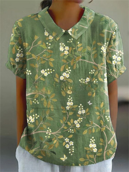 Beautiful Flower Pattern Blouse