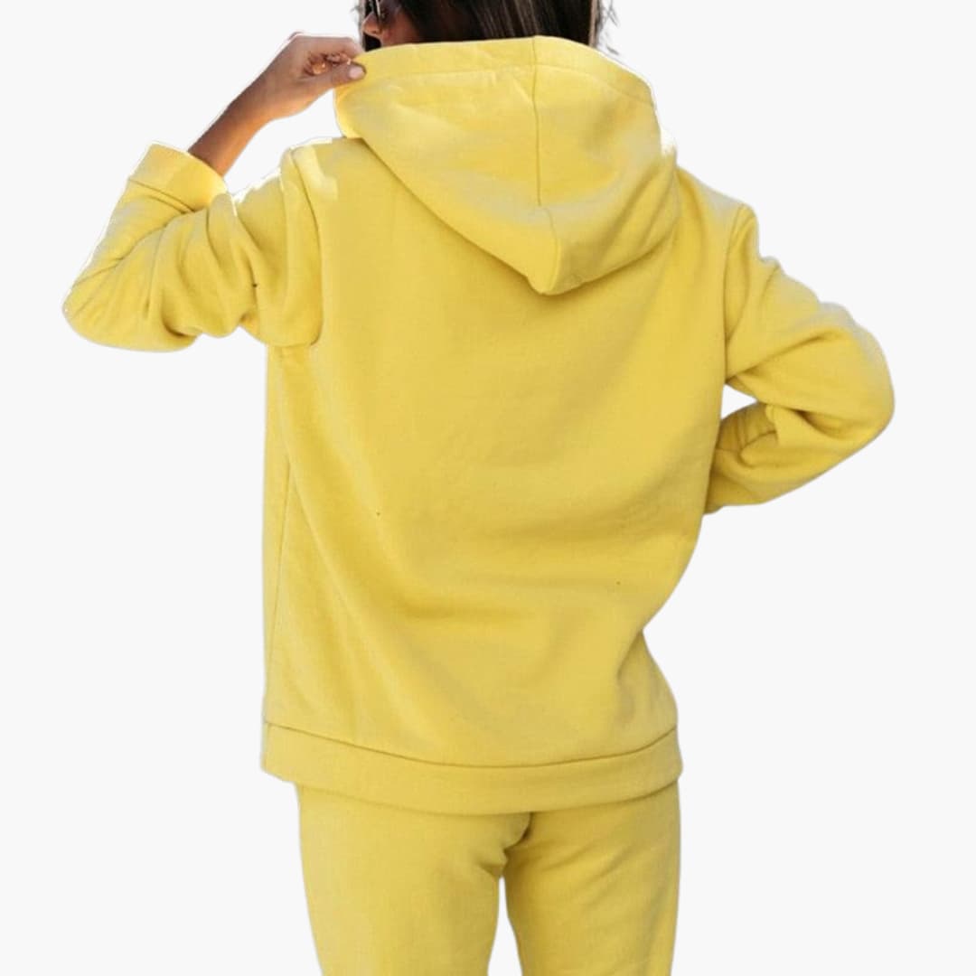 Women's Soft Hoodie and Jogger Set with Pockets