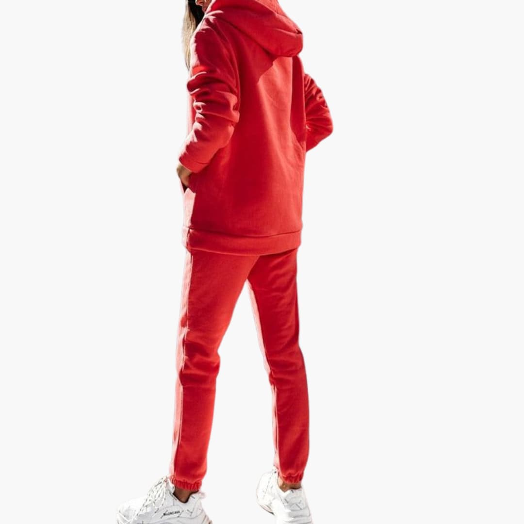 Women's Soft Hoodie and Jogger Set with Pockets