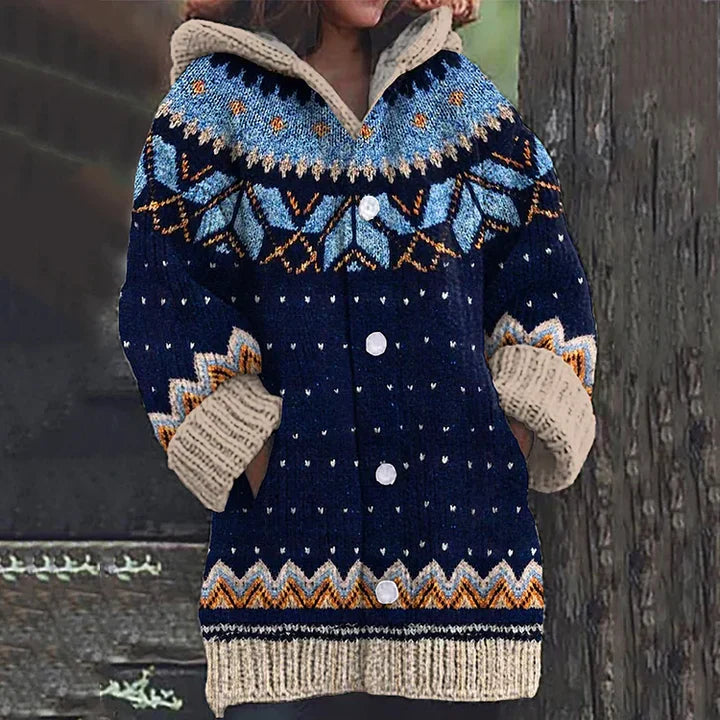 Women's comfortable button-front cardigan