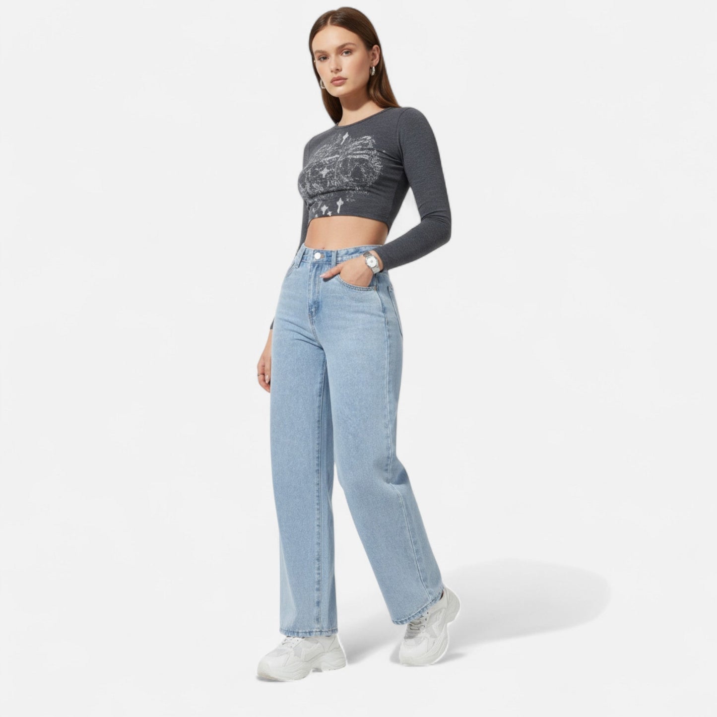 Ancient World | Wide Casual Elegant Women's Jeans