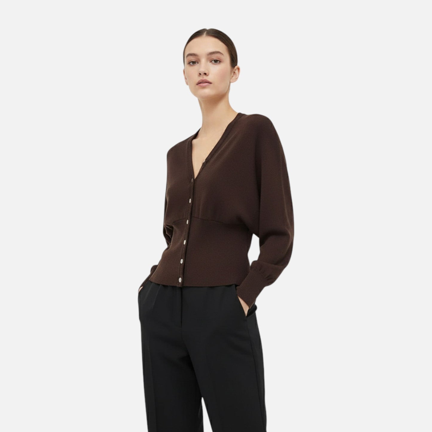 Ancient World | V-Neck Cardigan Woman