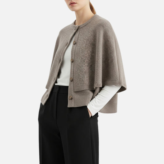 Ancient World | Cropped Cardigan-Cape Woman