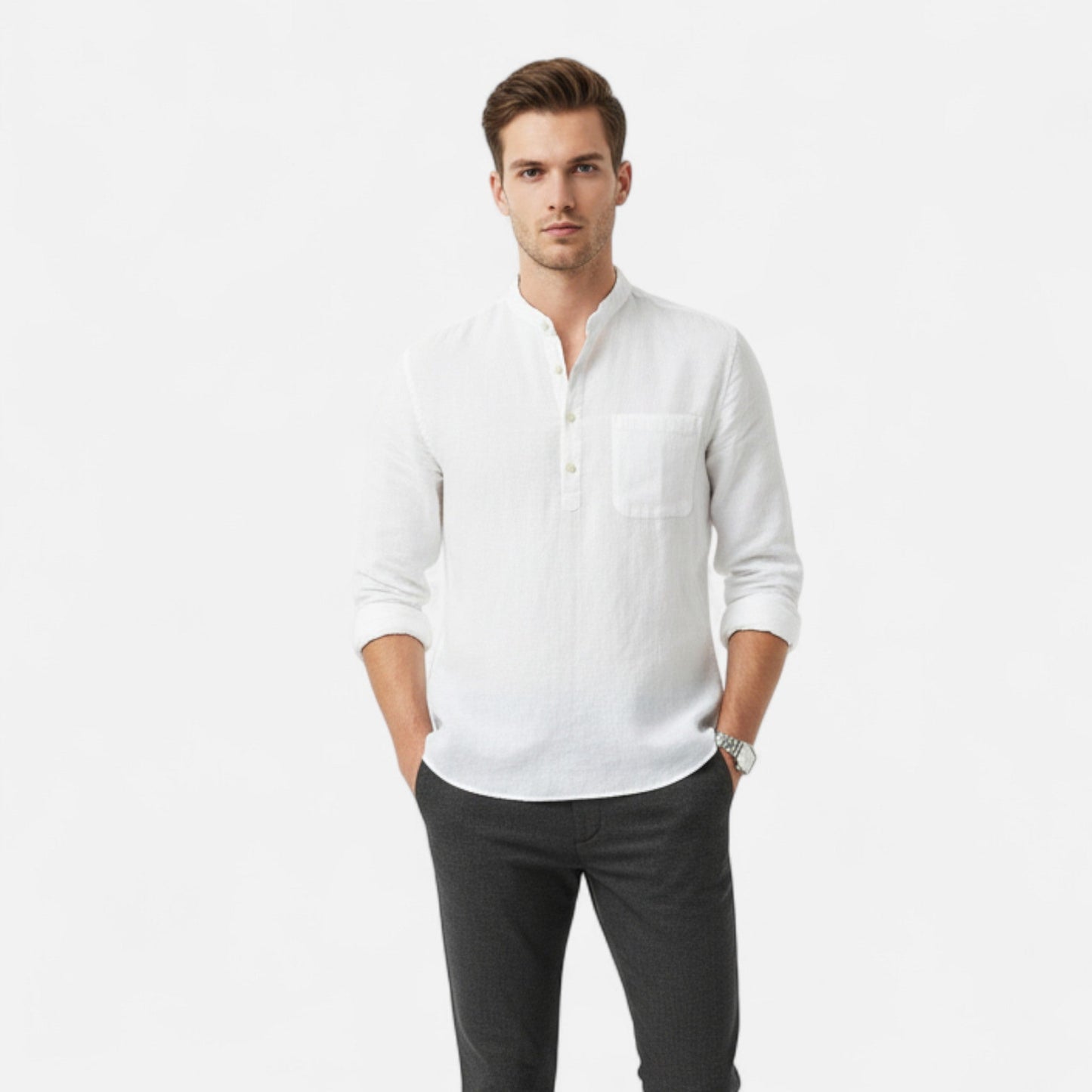 Ancient World | 100% Linen Shirt Men