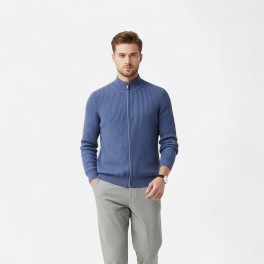 Ancient World | Men's Pure Wool Jacket with Stand-up Collar
