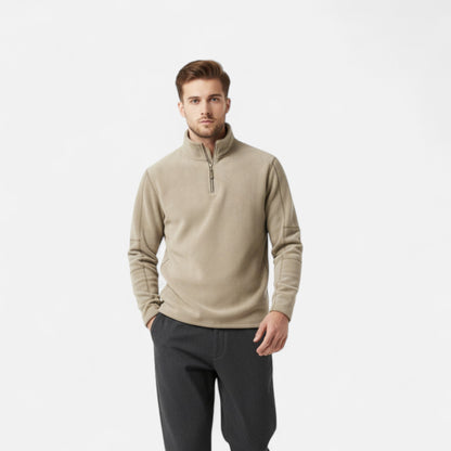 Ancient World | Men's Fleece Zip-Up Sweater Autumn-Winter