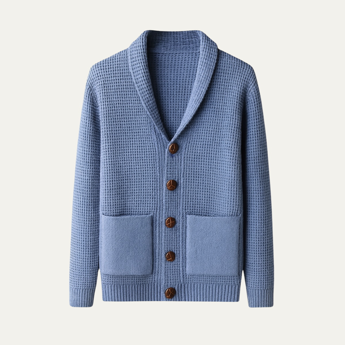 Warm Men's Cable Knit Button Cardigan Sweater - Nocini