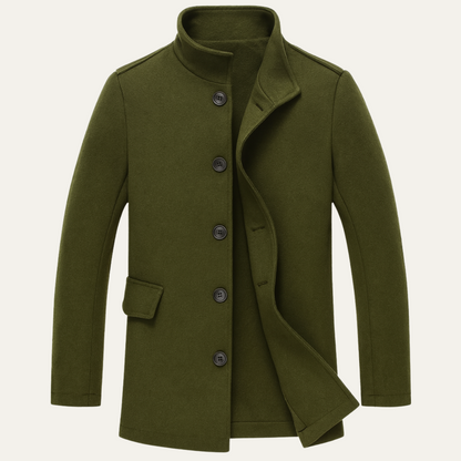 Wool Coat – Men’s Smart Tailored Overcoat | Classic Winter Elegance