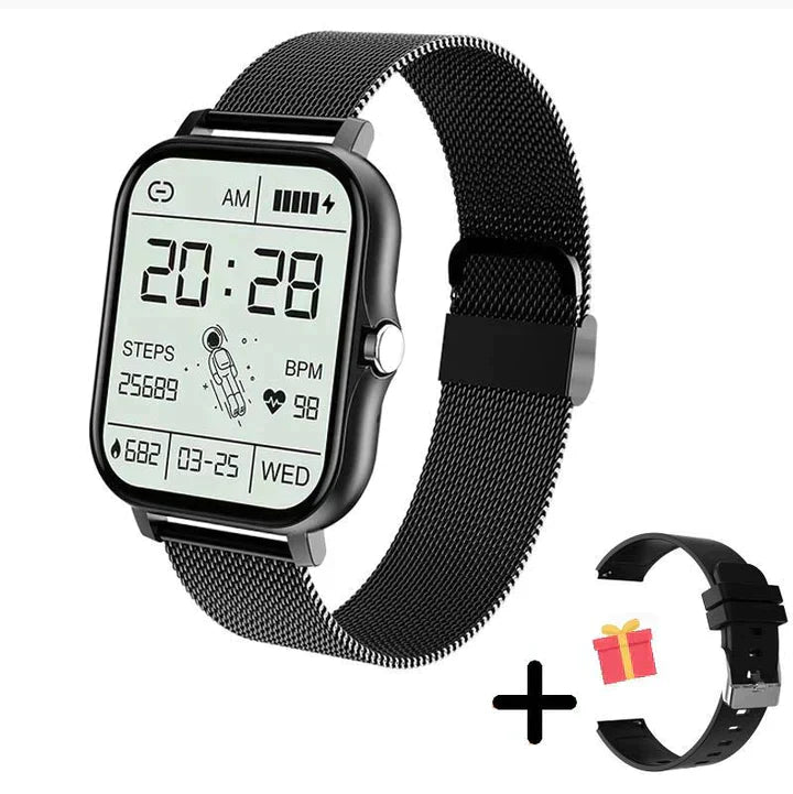 Waterproof Fitness Tracker with Bluetooth and Health Alerts