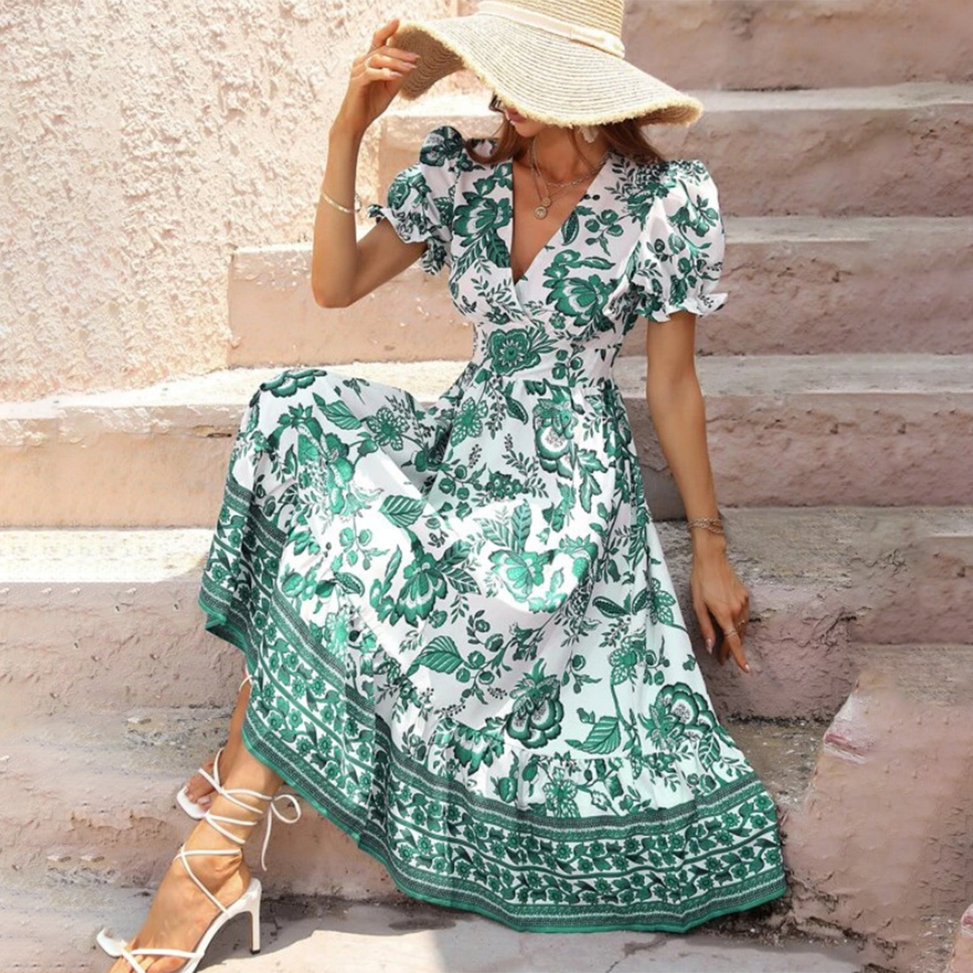 Beautiful Flower Print Dress