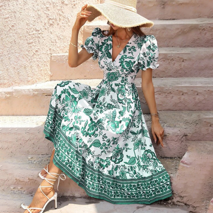 Beautiful Flower Print Dress