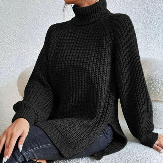 Annette - pretty sweater - turtleneck collar
