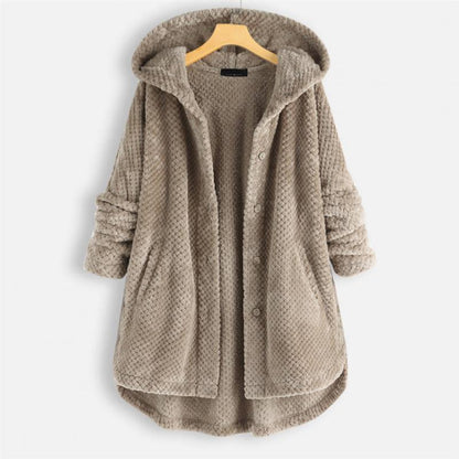 Warm Fleece Hooded Jacket