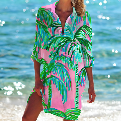 Casual Summer Floral Mini Sundress
