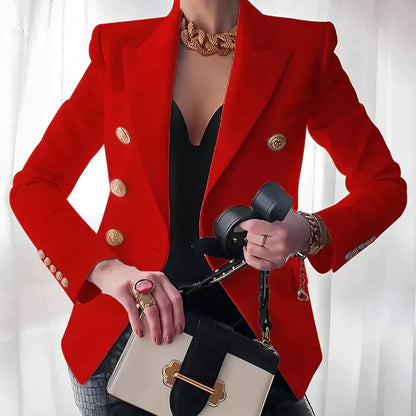 Women's Double-Breasted Blazer | Structured Fit