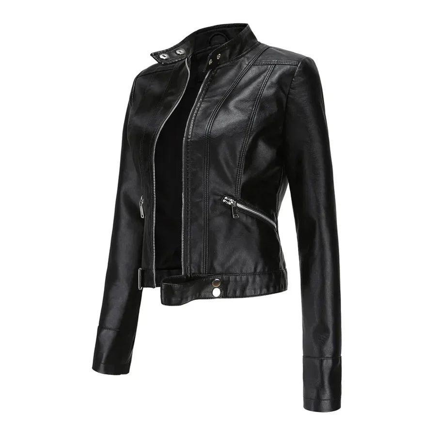 Women's Nadia Vegan Jacket: Timeless Style and Comfort