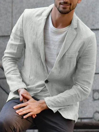 Trendy linen jacket for the modern man