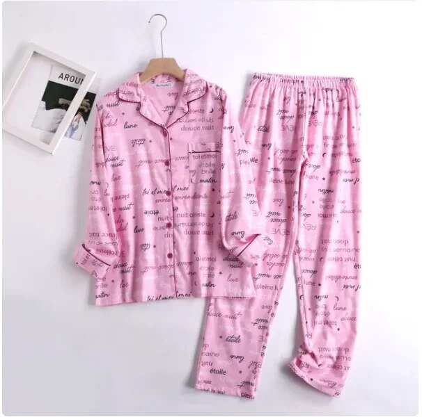 Women's vibrant patterned pajama set, comfortable and two-piece