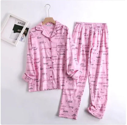 Women's vibrant patterned pajama set, comfortable and two-piece