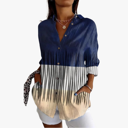 Beatrix | Embroidered Linen Blouse for Women with Handcrafted Embroidery
