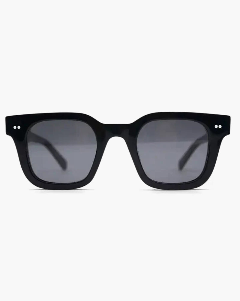Caleb – Retro Square Sunglasses for Men with UV Protection Black