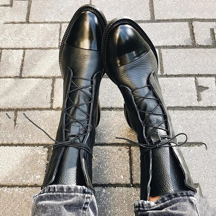 Chic Cozy Leather Ankle Boots