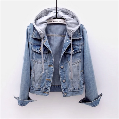Anneke denim jacket for women | Casual everyday look | Removable hood