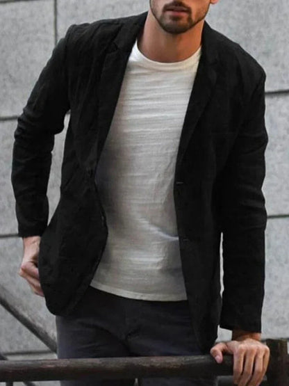 Trendy linen blazer for the modern man