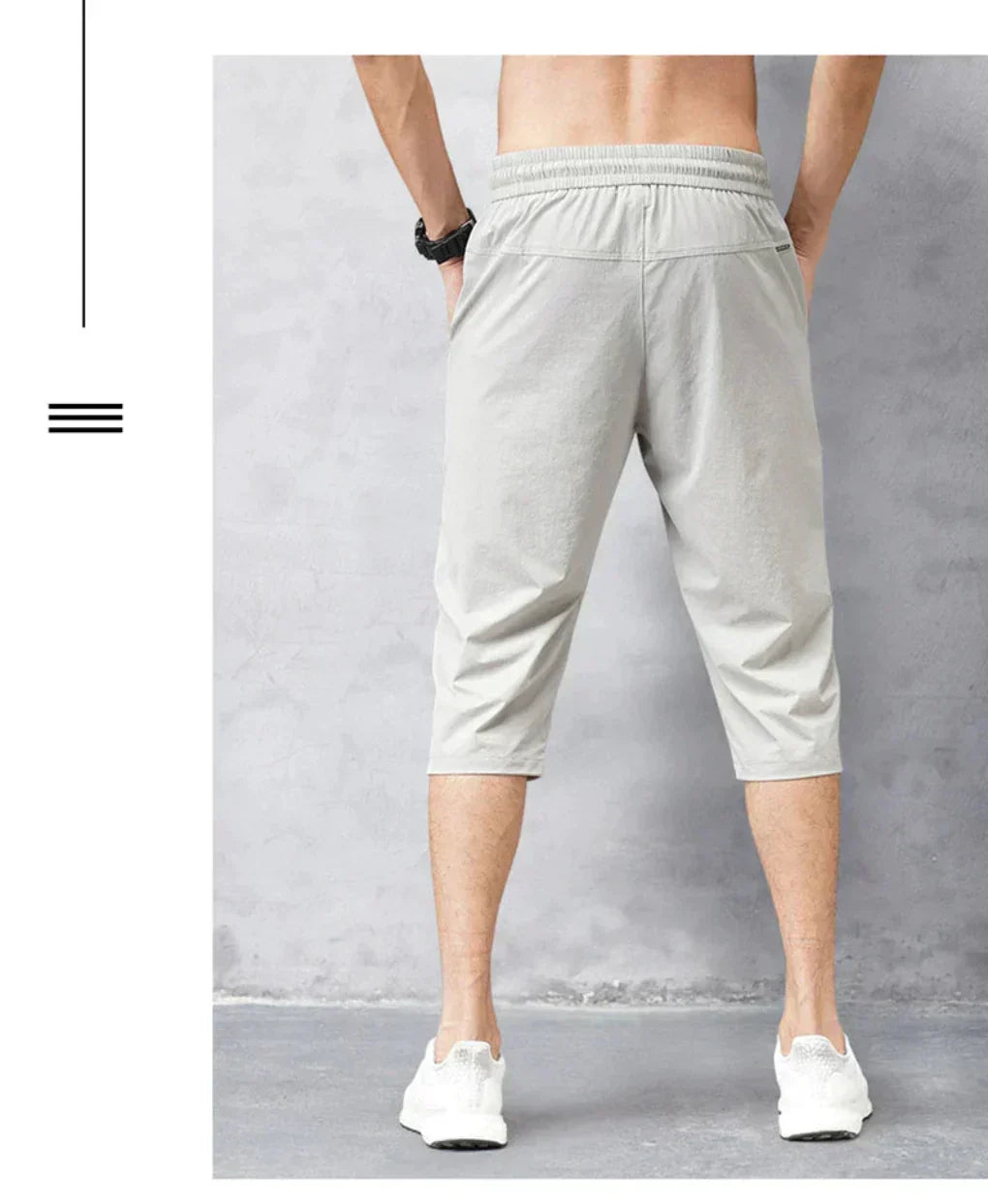Waterproof Men's 3/4 Athletic Pants