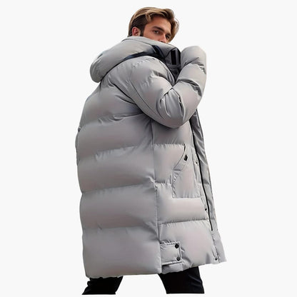 Waterproof Men's Parka Coat with Hood and Zip