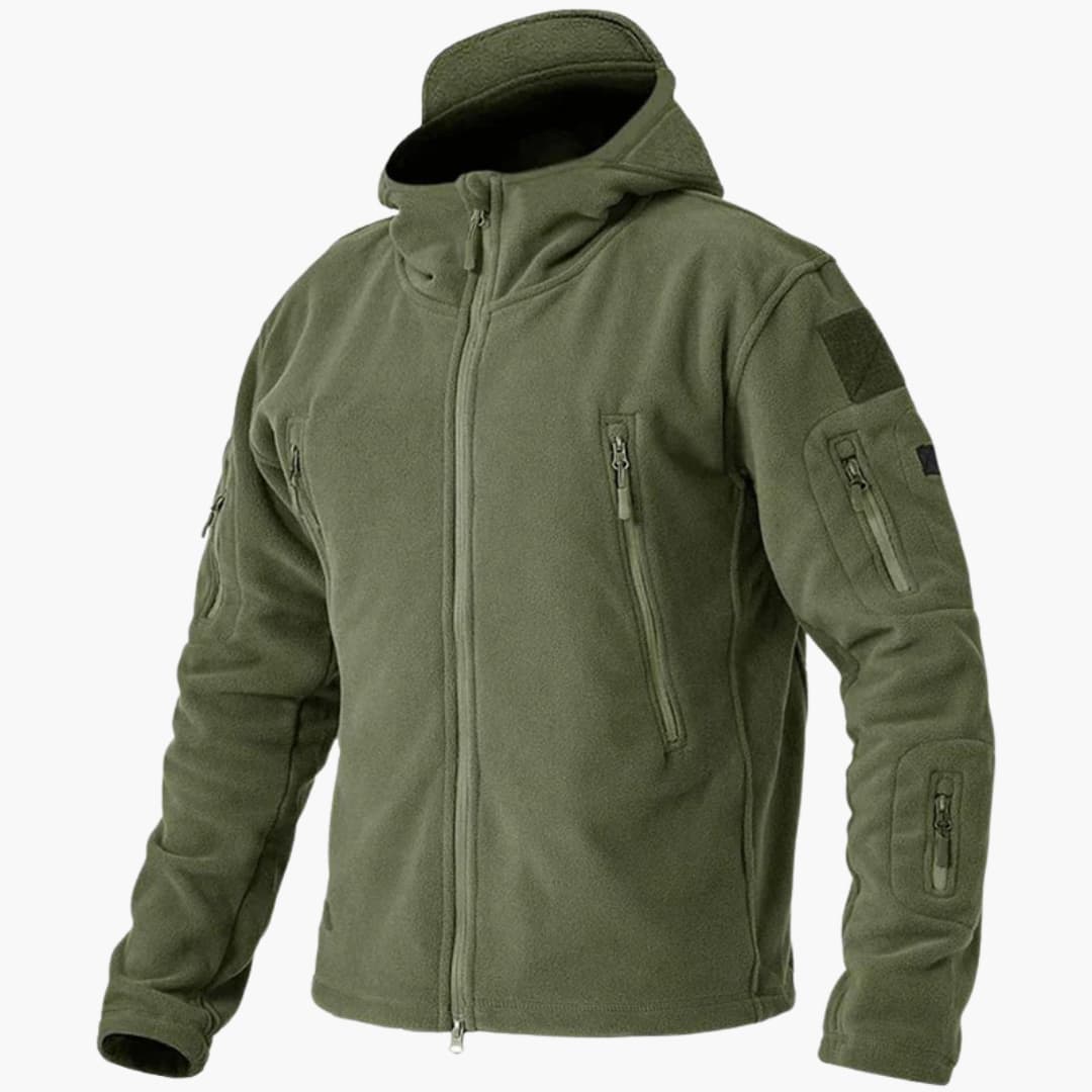 Warm Zip Up Mens Fleece Coat with Pockets