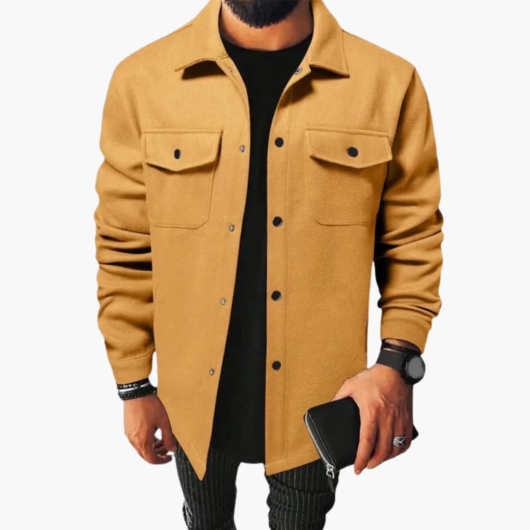 Casual Button Down Shirt Jacket