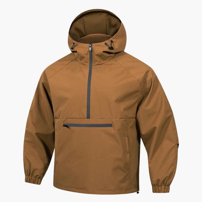 Waterproof Men's Parka with Zip Pocket