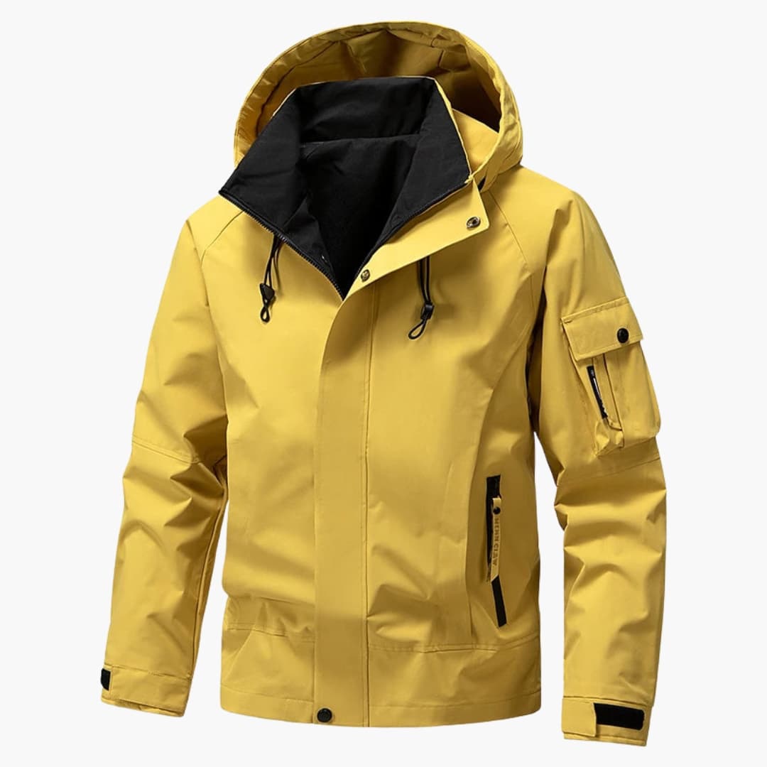 Waterproof Hooded Zip Up Mens Parka Jacket