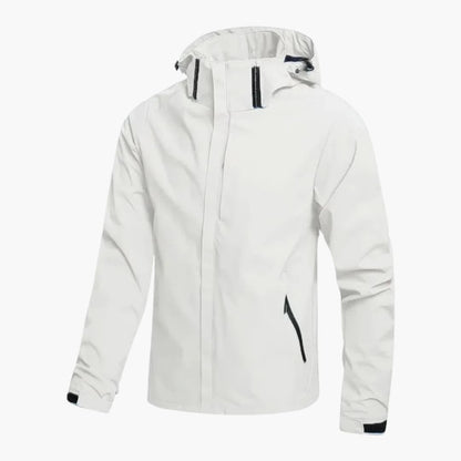 Waterproof Hoodie Jacket with Zip Pockets