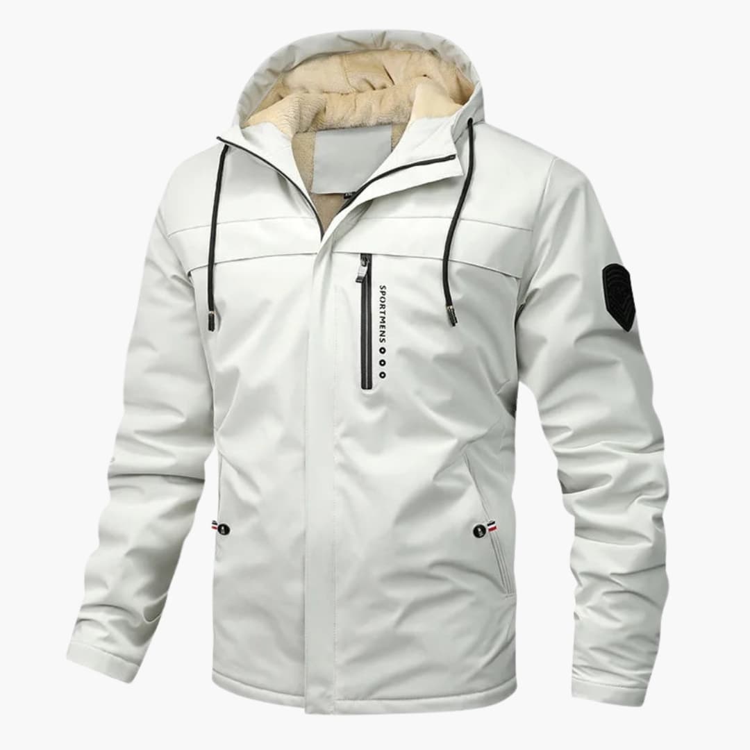 Waterproof Zip Up Mens Hoodie Jacket with Pockets