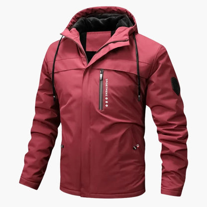 Waterproof Zip Up Mens Hoodie Jacket with Pockets