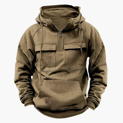 Casual Zip Up Hooded Sweatshirt with Pockets