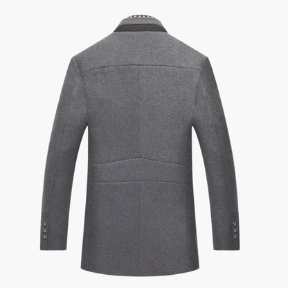 Warm Men's Parka with Fitted Collar