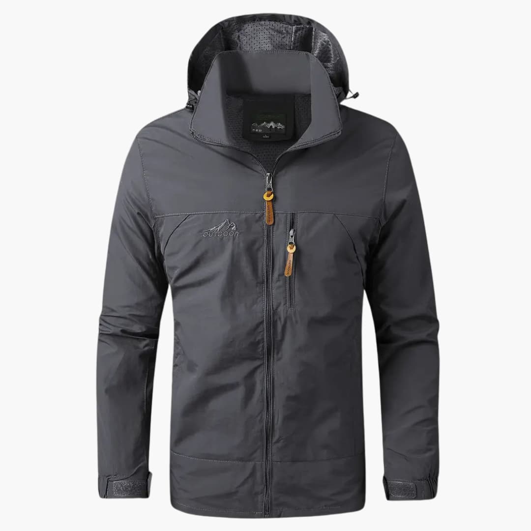 Waterproof Men's Hooded Zip Jacket