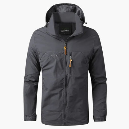 Waterproof Men's Hooded Zip Jacket