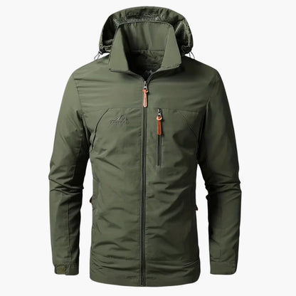 Waterproof Men's Hooded Zip Jacket - Olytrend