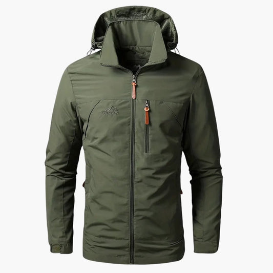 Waterproof Men's Hooded Zip Jacket - Olytrend